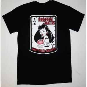 Iron Ace Hotrod Seats Pin Up Bombshell T-Shirt